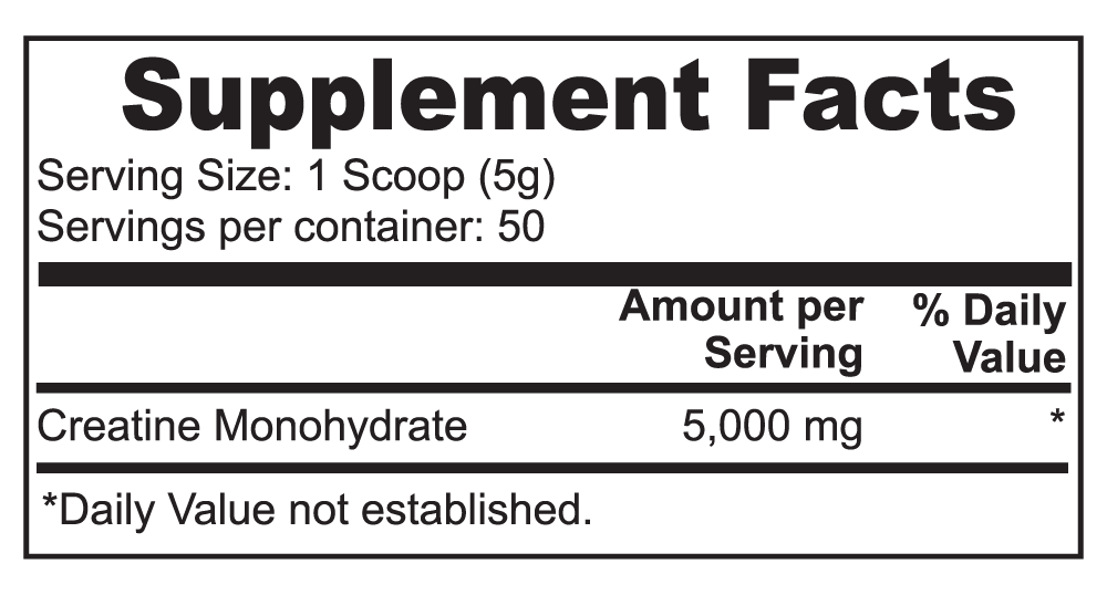 Creatine Monohydrate (NEW)