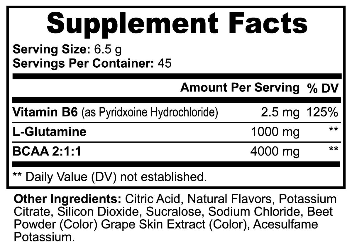 BCAA 2:1:1 Rapid Recovery, Mountain Melon Flavor